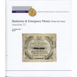 SINCONA  BANKONOTES E EMERGENCY MONEY (NOTES AND COINS) AUCTION 21 - 17 OCTOBER 2014